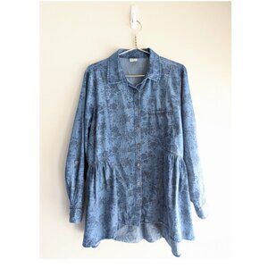 D/C Jeans rose print lyocell tunic